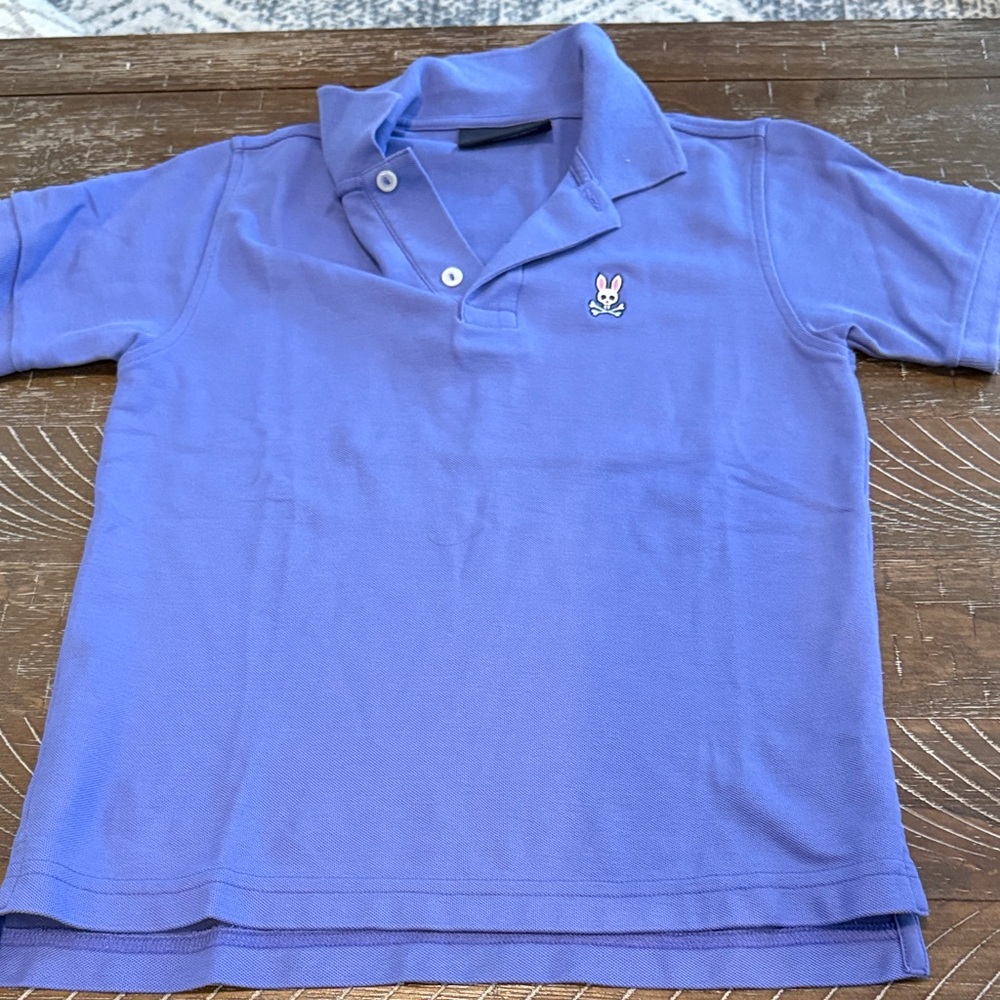 Psycho Bunny Kids Purple Polo Shirt